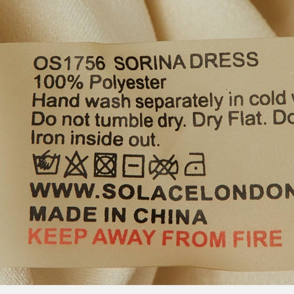 Solace London RARE Sorina Dress Ivory Satin One Sleeve Midi Dress Size 10 - Picture 5 of 5